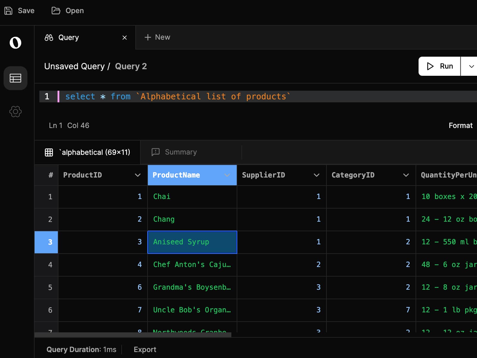 Query data